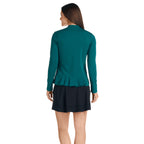 Marley Long Sleeve Dark Teal Top - FINAL SALE