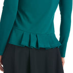 Marley Long Sleeve Dark Teal Top - FINAL SALE