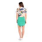 Lilian Tropic Leaf Skort - FINAL SALE