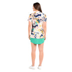 Lucinda Flutter Print Top - FINAL SALE