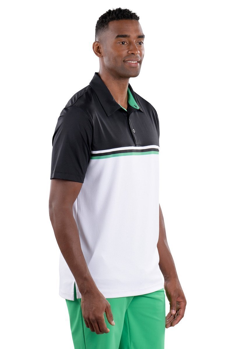 Alex 2 Color Black/White Polo - FINAL SALE