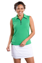 Alma Green Tank Top - SwingDish Women's Golf and Tennis Tops