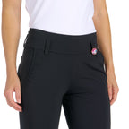 Ariana Slim Black Jogger - SwingDish Women's Golf and Tennis Pant