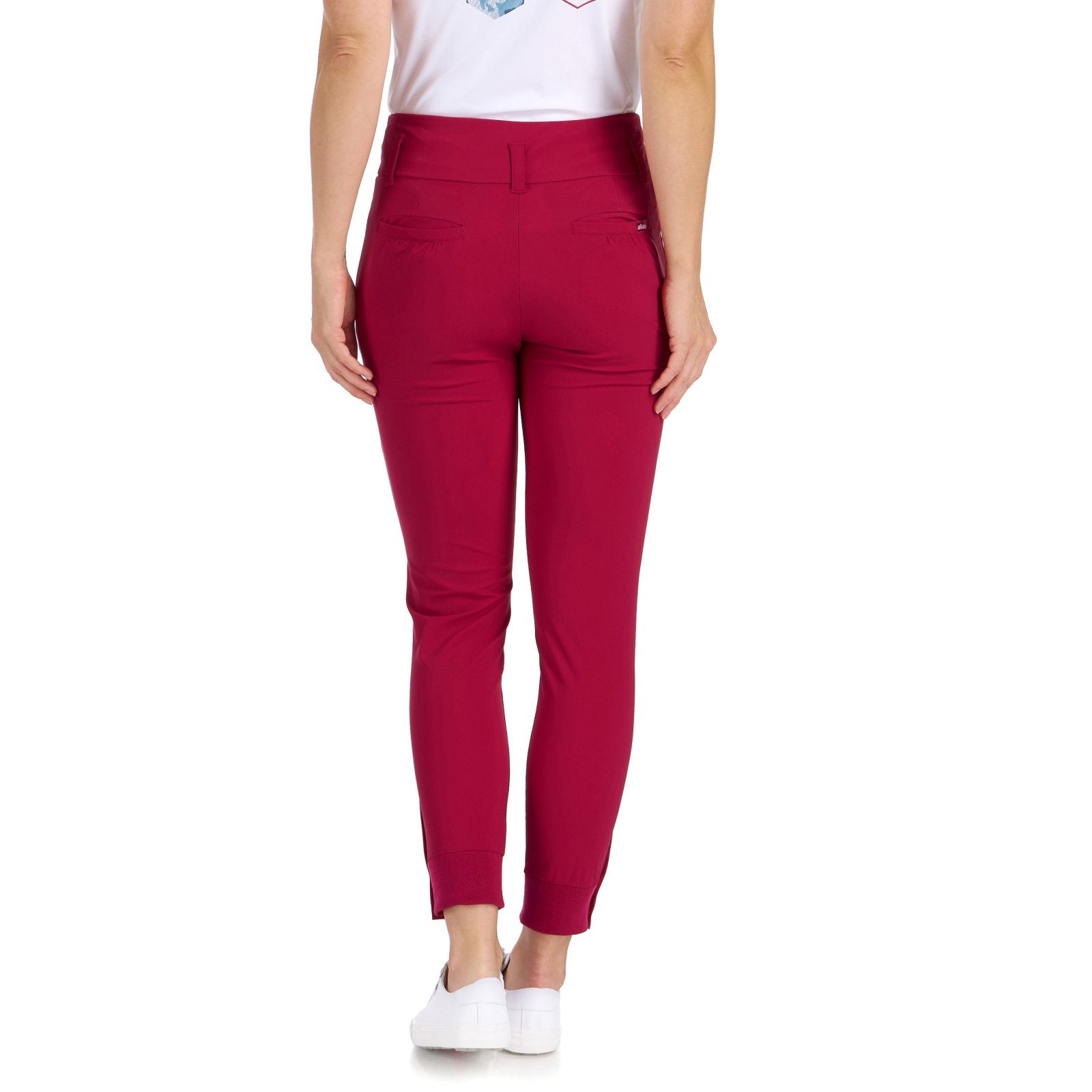 Ariana Slim Crimson Jogger - SwingDish Women's Golf and Tennis Pant