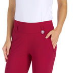 Ariana Slim Crimson Jogger - SwingDish Women's Golf and Tennis Pant