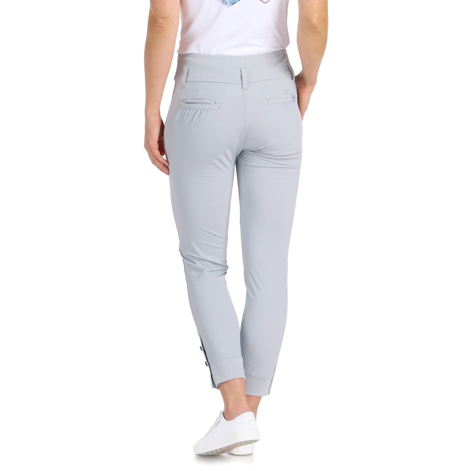 Ariana Slim Grey Jogger - SwingDish Women's Golf and Tennis Pant