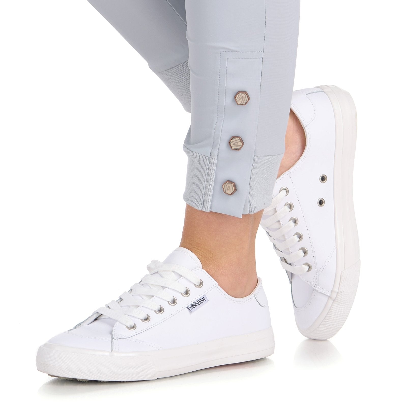 Ariana Slim Grey Jogger - SwingDish Women's Golf and Tennis Pant