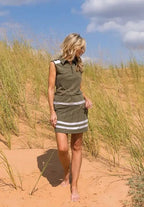 Asha Kaki Top - SwingDish Women's Golf and Tennis Tops