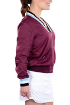 Berlin Mulberry Bomber Jacket - SwingDish