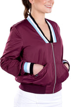 Berlin Mulberry Bomber Jacket - SwingDish