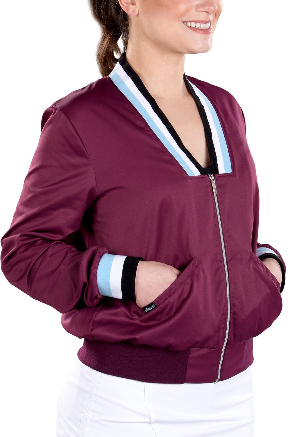 Berlin Mulberry Bomber Jacket - SwingDish