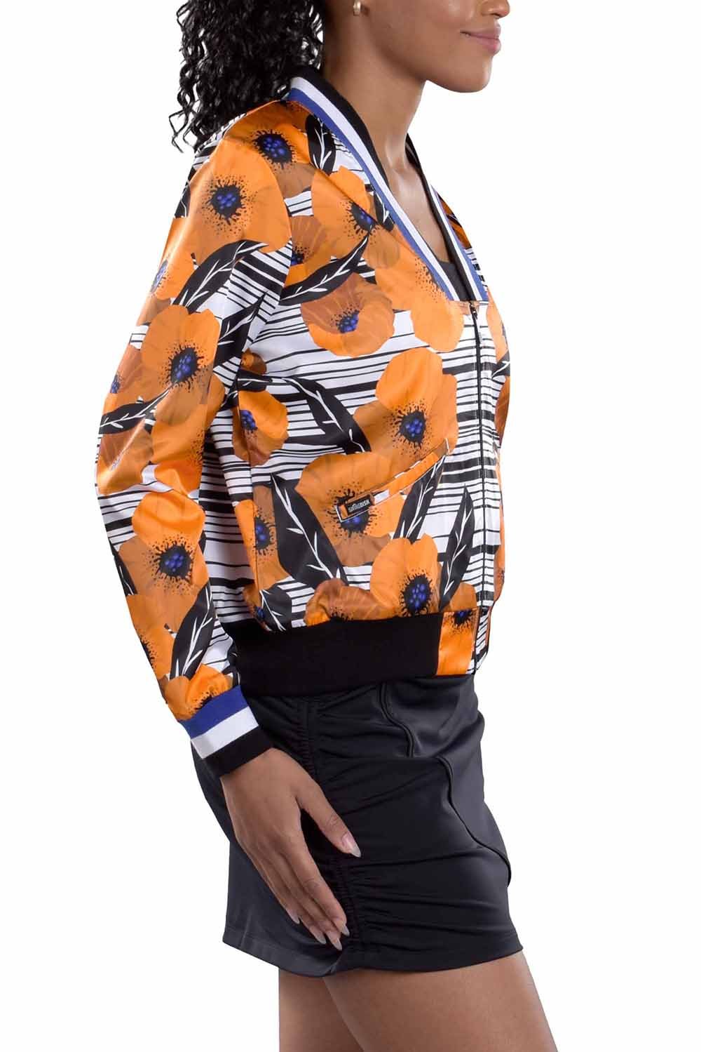 Berlin Print Bomber Jacket - SwingDish