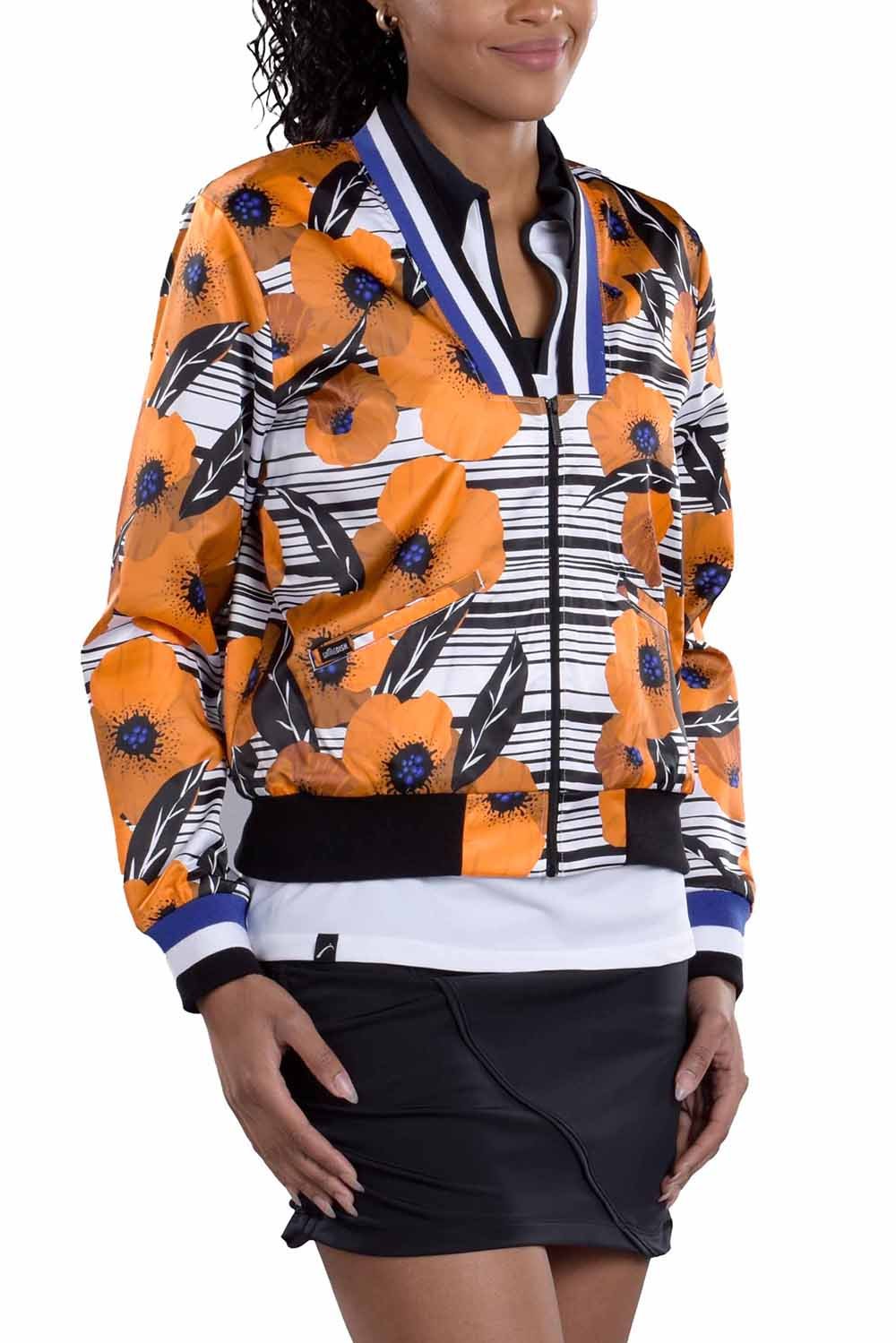 Berlin Print Bomber Jacket - SwingDish