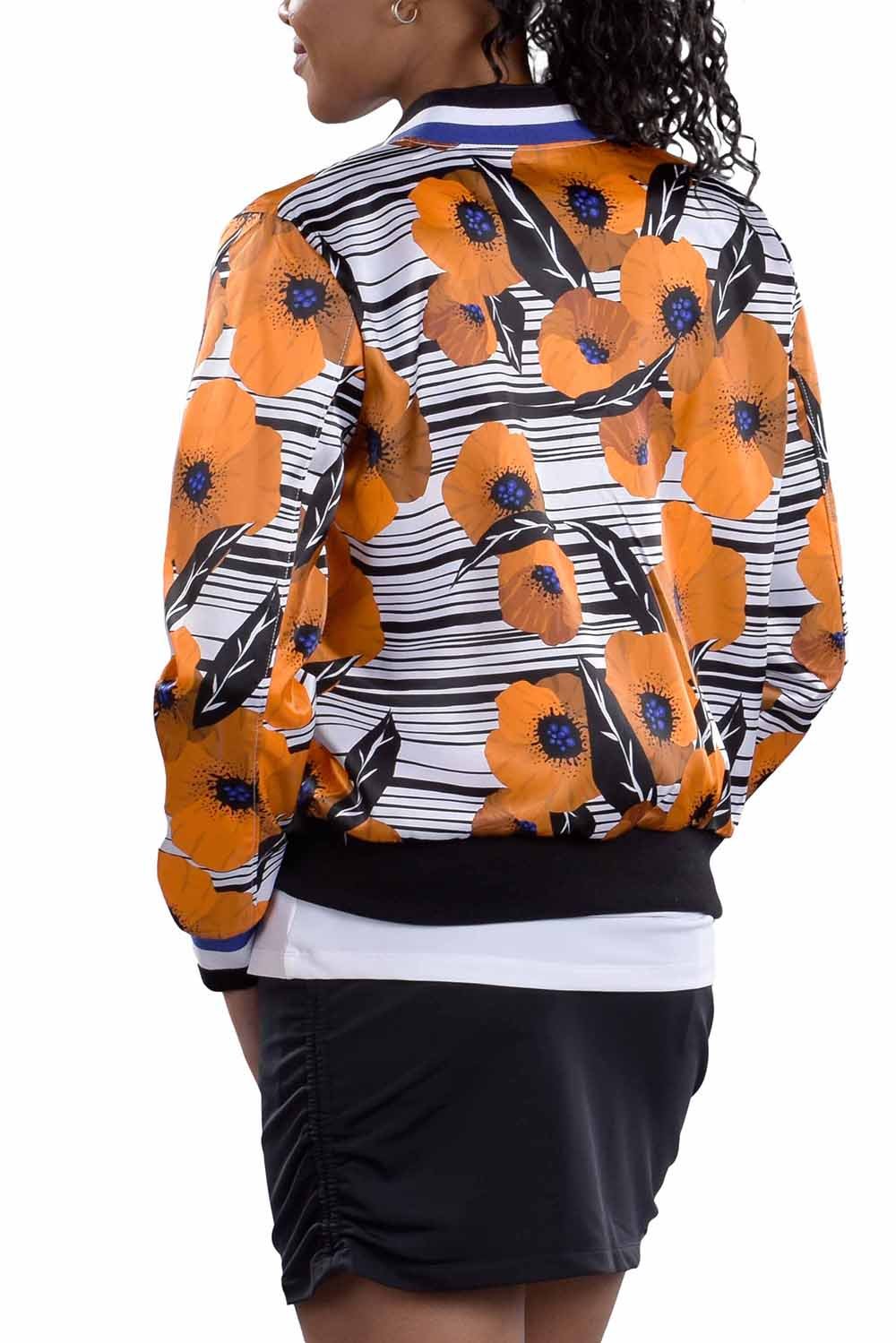 Berlin Print Bomber Jacket - SwingDish