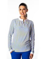 Woman Wearing SwingDish Boyfriend Pullover Product View 1