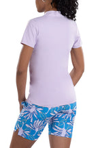 Woman Wearing SwingDish Caroline Lilac Top Product View 2