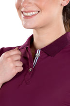 Chanel Mulberry Tank Top Close Up | Women's Maroon Golf Top | SwingDish