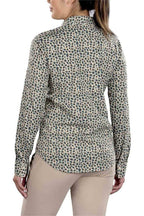 Charlene Mini Leopard Button Up Shirt - SwingDish