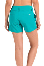 Charlotte Teal Short - SwingDish Women's Golf and Tennis Shorts