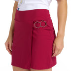 Christy Crimson Skort - SwingDish Women's Golf and Tennis Skort