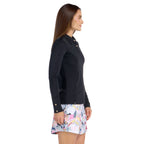 Clara Long Sleeve Black Top - SwingDish Women's Golf and Tennis Top