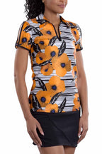 Woman Wearing SwingDish Dorothy Print Top Product View 4