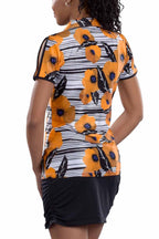Woman Wearing SwingDish Dorothy Print Top Product View 3
