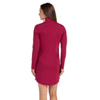 Eden Crimson Dress - SwingDish Women's Golf and Tennis Dress