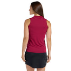Emery Crimson Top - SwingDish Women's Golf and Tennis Top