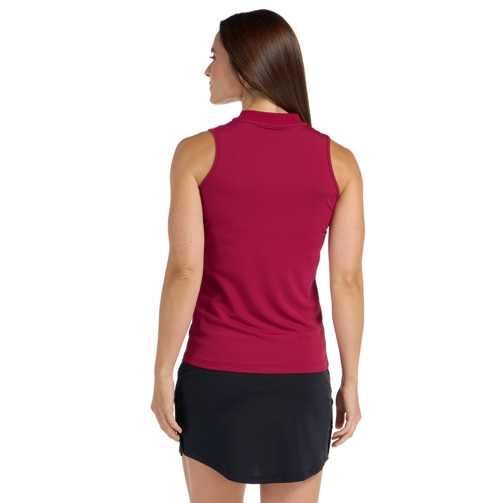 Emery Crimson Top - SwingDish Women's Golf and Tennis Top