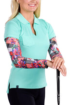 Flower Power Arm Sleeve It Print - SwingDish Women's Golf and Tennis Accessories