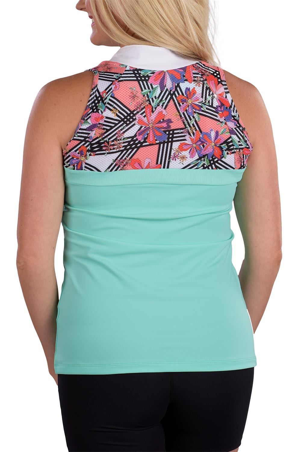 Flower Power Kora Top - SwingDish Women's Golf and Tennis Tops
