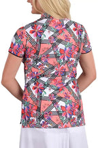 Flower Power Mia Top - SwingDish Women's Golf and Tennis Tops