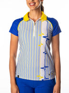 Woman Wearing SwingDish Grace Portrait Stripe Product View 1