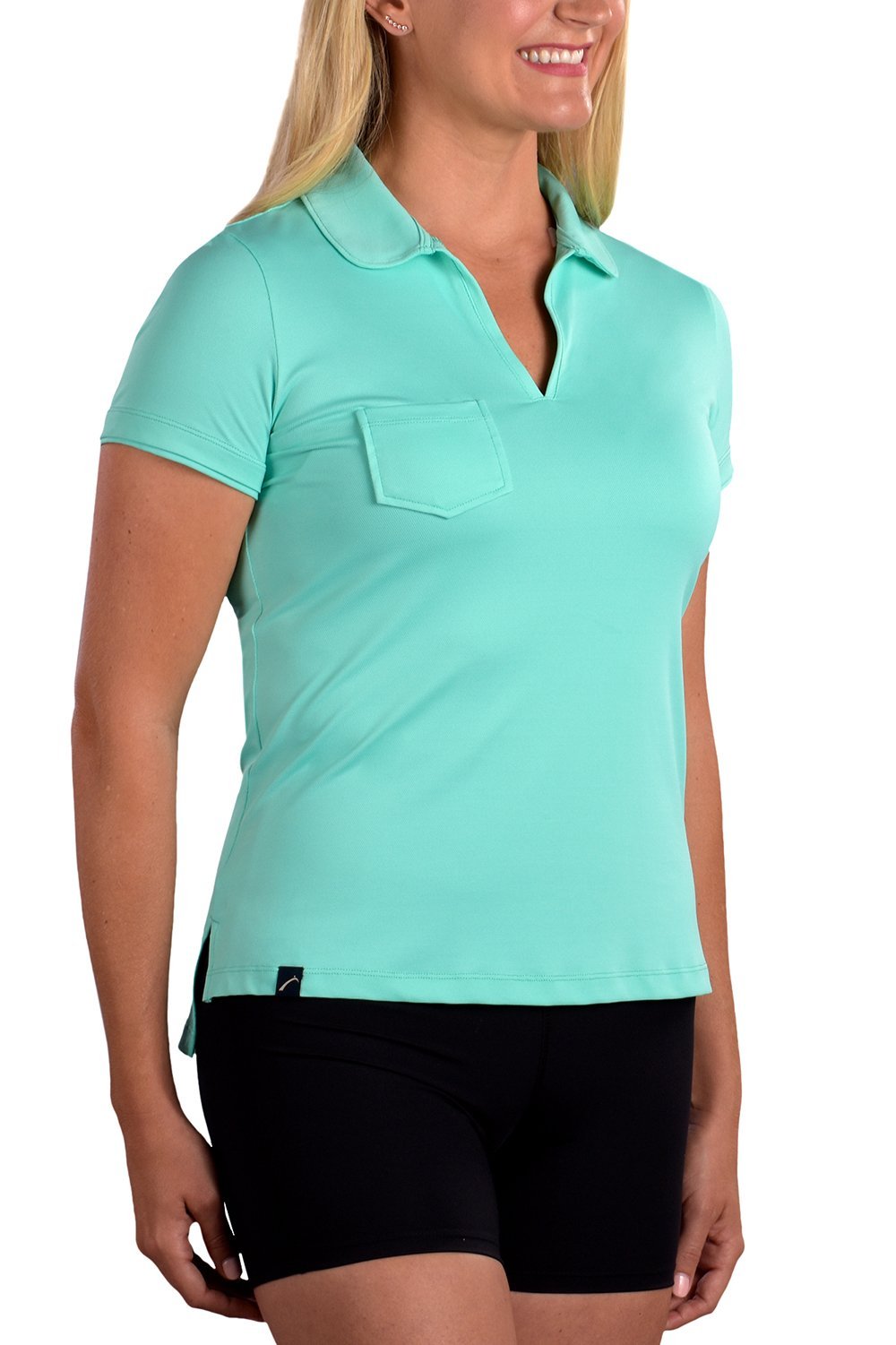 Woman Wearing SwingDish Harper Mint Product View 1