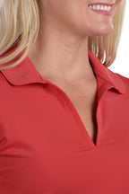 Woman Wearing SwingDish Harper - Signature Red Product View 4