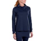 Woman Wearing SwingDish Hazel Crew Top Product View 5