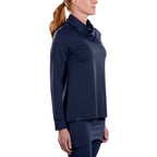 Woman Wearing SwingDish Hazel Crew Top Product View 6