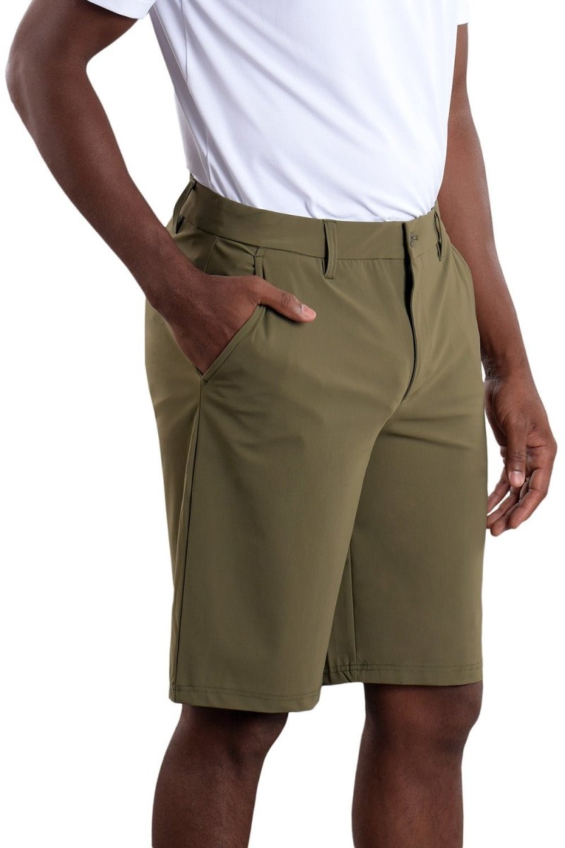 Icon 11" Inseam Short Army Green - SwingDish Women's Golf and Tennis TRUE