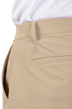 Icon 11" Inseam Short in Khaki - SwingDish Women's Golf and Tennis TRUE