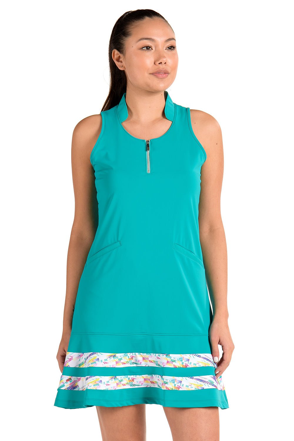 Josie Teal Dress - SwingDish Women's Golf and Tennis Dress