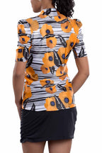 Woman Wearing SwingDish Kali Print Top Product View 2