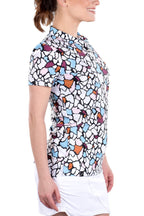 Karina Mosaic Print Top - SwingDish