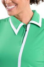 Kelly Sleeveless Top in Green - SwingDish Women's Golf and Tennis Tops