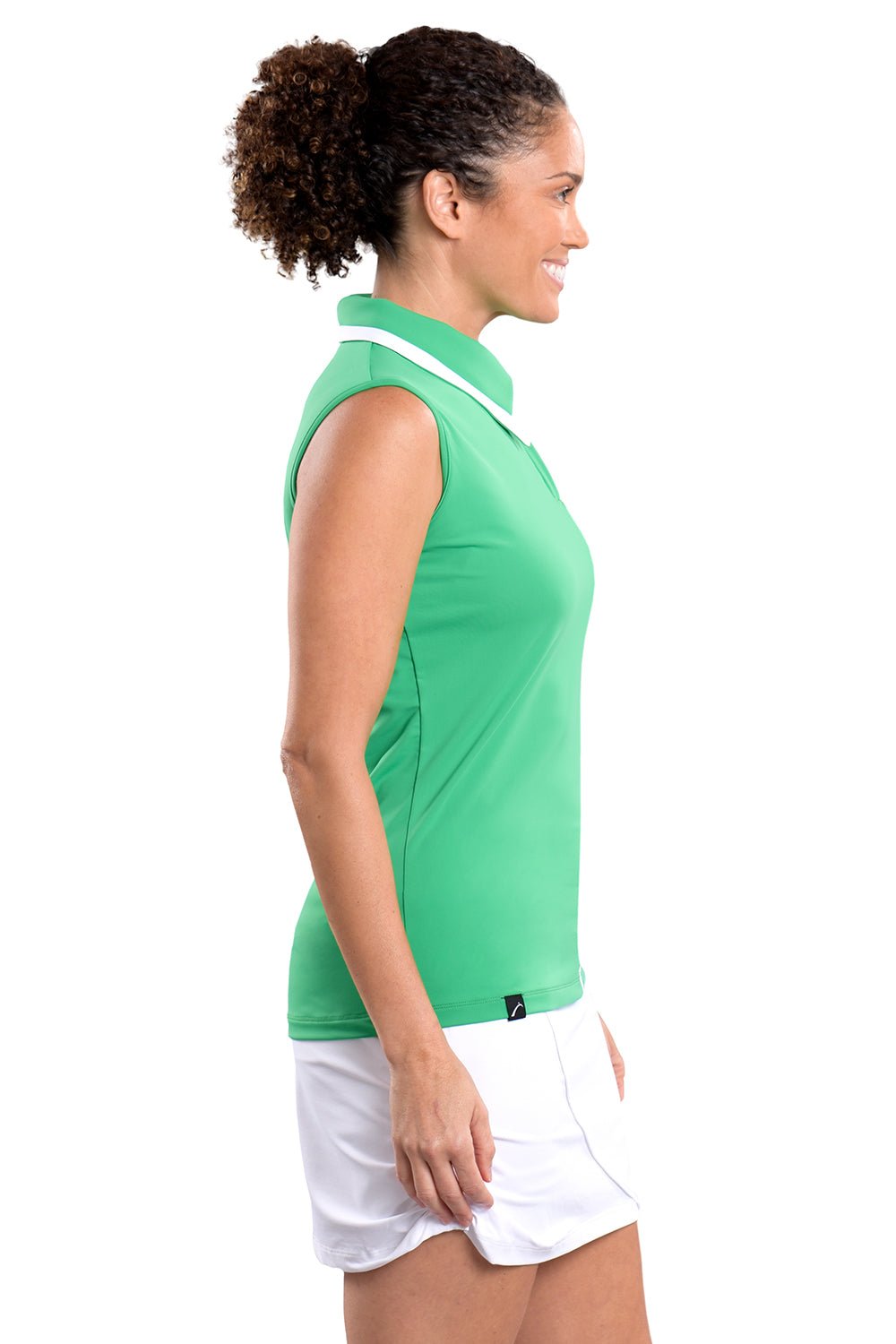 Kelly Sleeveless Top in Green - SwingDish Women's Golf and Tennis Tops