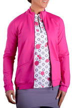 Kendal | Women's Pink Zip Up Jacket | SwingDish
