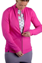 Kendal | Women's Pink Zip Up Jacket | SwingDish