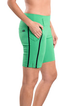 Lia Green Short - SwingDish Women's Golf and Tennis Shorts