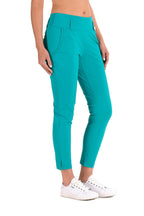 Linda Teal Slim Pant - SwingDish Women's Golf and Tennis Pants