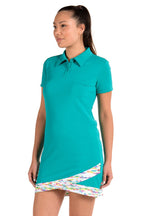 Mara Teal Dress - SwingDish Women's Golf and Tennis Dress